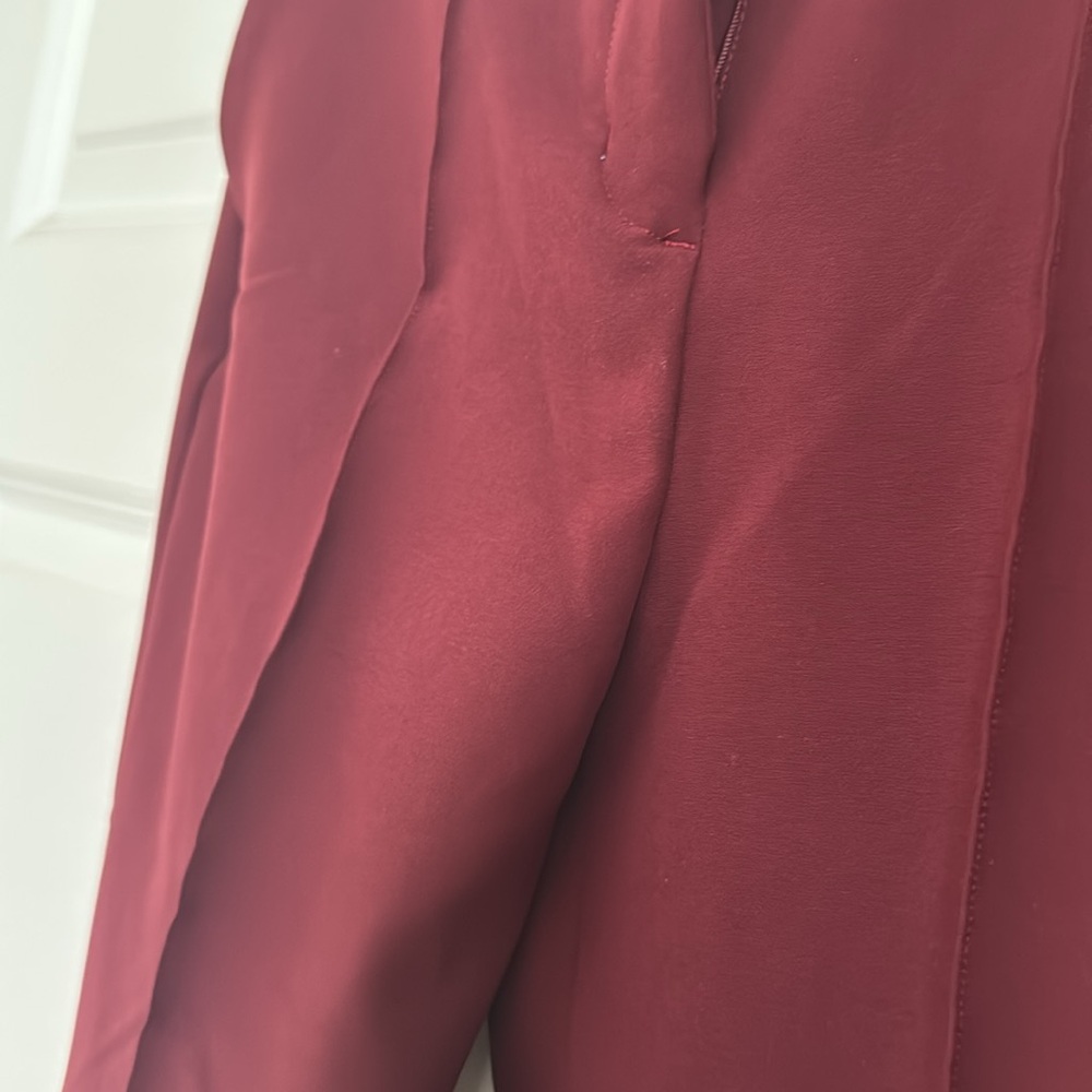 Express Wine Ruby Red Super High Waisted Rise Fla… - image 6